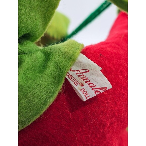 VINTAGE 1980s 14" Annalee Mobilitee Doll Girl Sled Sleigh Christmas Holiday Deco - Picture 9 of 9